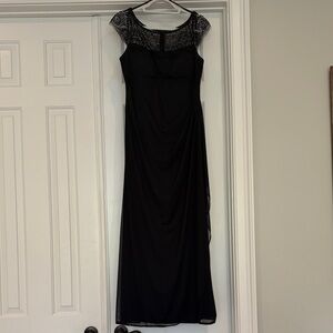 Elegant Black Evening Dress Size 14